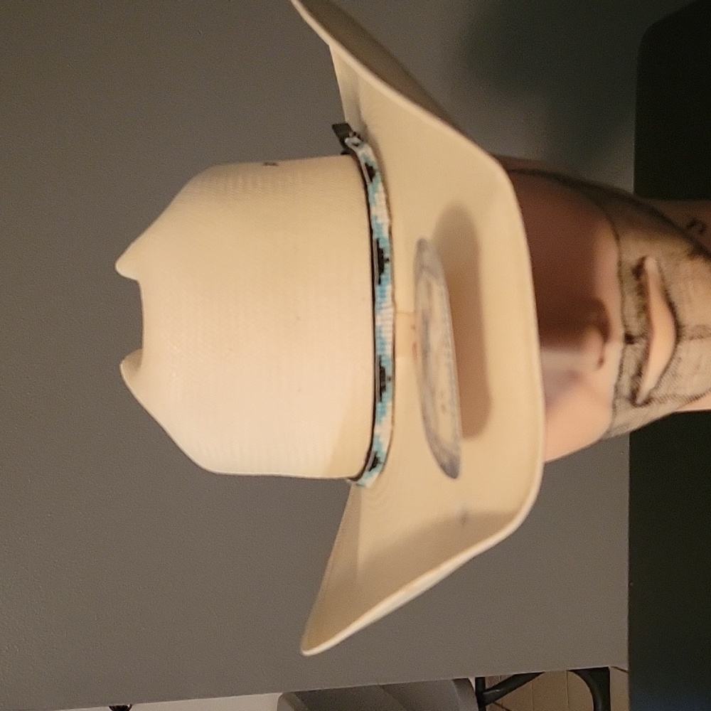 20X Bailey Spike straw cowboy hat 6 7/8 nos